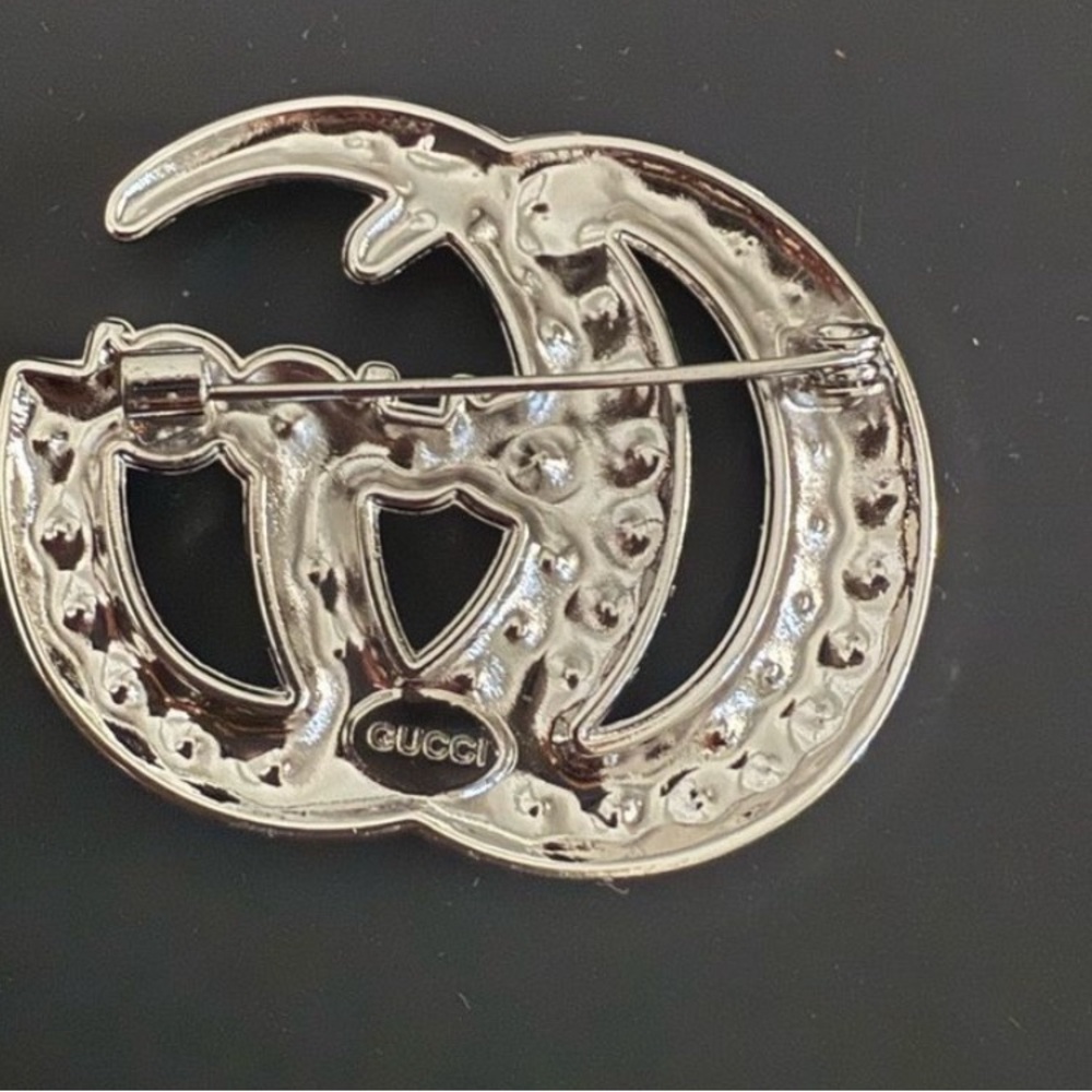 Brand new Gucci Silver Crystal Brooch - Picture 2 of 2